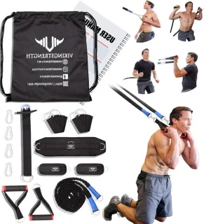Fitnessband systeem - zwart, bruin, perzik, geel