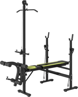 Fitnessbank met lat pulley – krachtstation