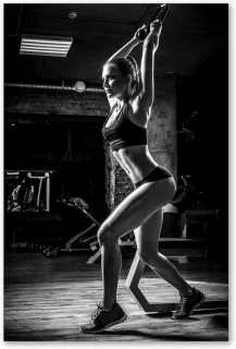 Fitnessposter Vrouw - DIN A4