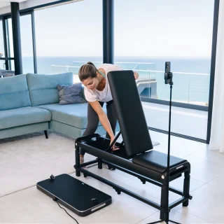 Flow Fitness DSG100i Krachtstation met Perform Fitnessbank