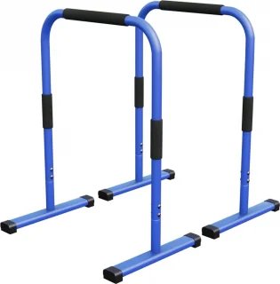 Gorilla Sports Dip Bars Deluxe Blauw