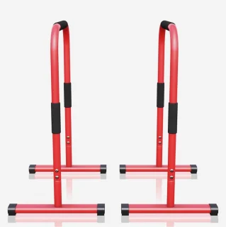Gorilla Sports Dip Bars Deluxe Rood