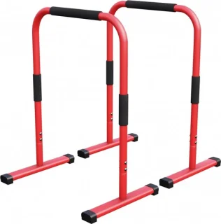 Gorilla Sports Dip Bars Deluxe Rood