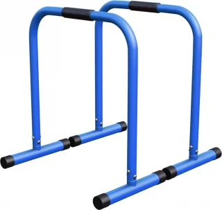 Gorilla Sports Dip Bars Parallettes Blauw 2 stuks