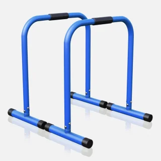 Gorilla Sports Dip Bars Parallettes Blauw 2 stuks