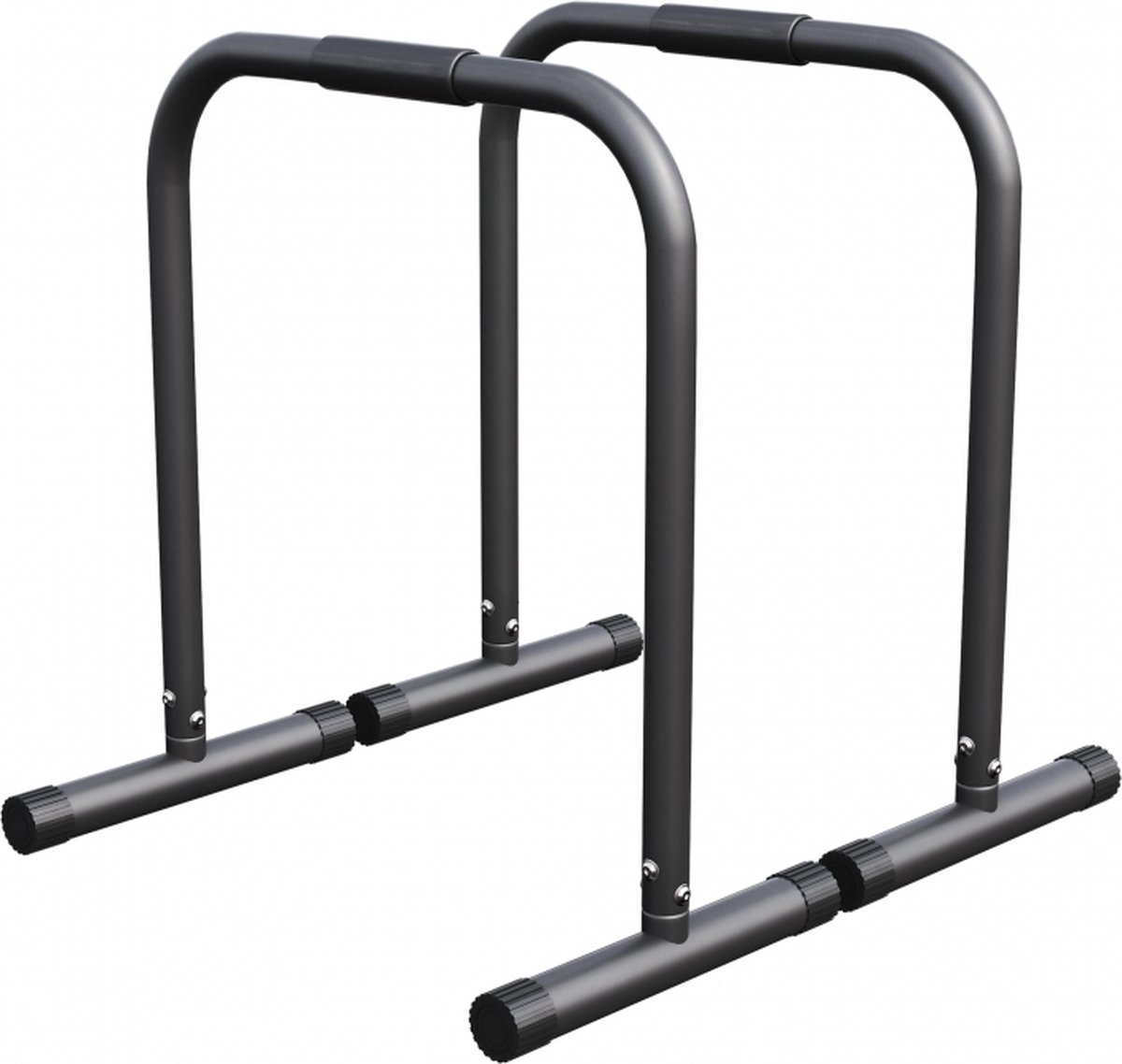 De Gorilla Sports Dip Bars Parallettes Push Up Stand Zwart in één oogopslag