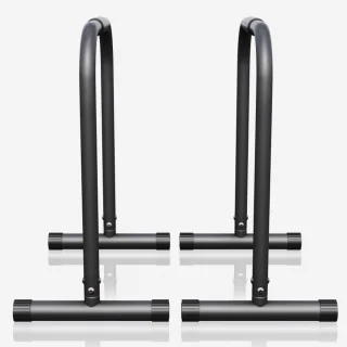 Gorilla Sports Dip Bars Parallettes Push Up Stand Zwart