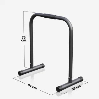 Gorilla Sports Dip Bars Parallettes Push Up Stand Zwart