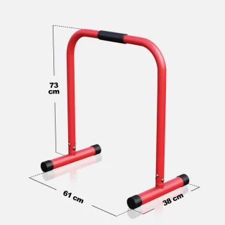 Gorilla Sports Dip Bars Parallettes Rood
