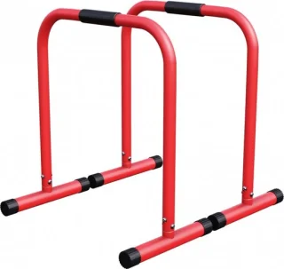Gorilla Sports Dip Bars Parallettes Rood