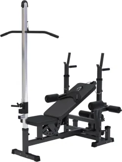 Gorilla Sports Fitnessbank Lat Pulley Zwart