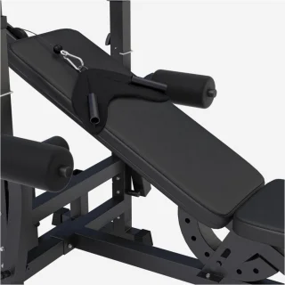 Gorilla Sports Fitnessbank Lat Pulley Zwart