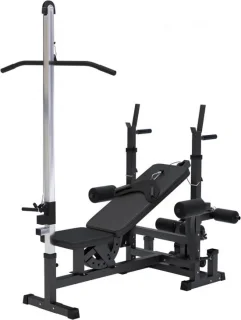 Gorilla Sports Fitnessbank Lat Pulley Zwart