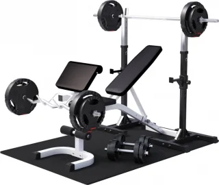 Gorilla Sports Halterbank met 100 kg Halterset