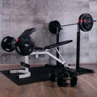 Gorilla Sports Halterbank met 100 kg Halterset