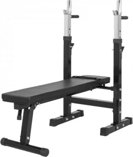 Gorilla Sports Halterbank Met Halterset 100 kg Zwart