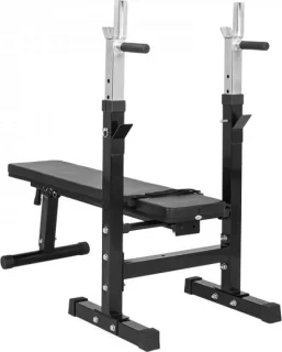 Gorilla Sports Halterbank Met Halterset 100 kg Zwart