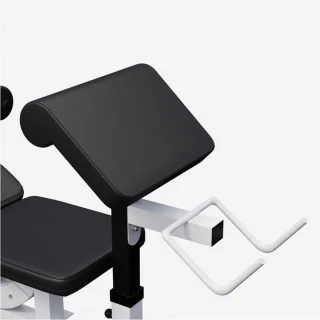 Gorilla Sports Halterbank Wit Met Halterset 108 kg Chroom
