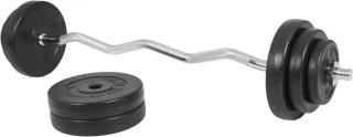 Gorilla Sports Halterset 35 kg met Haltersteunen Squat Rek Verstelbaar