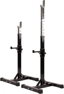 Gorilla Sports Halterset 35 kg met Haltersteunen Squat Rek Verstelbaar