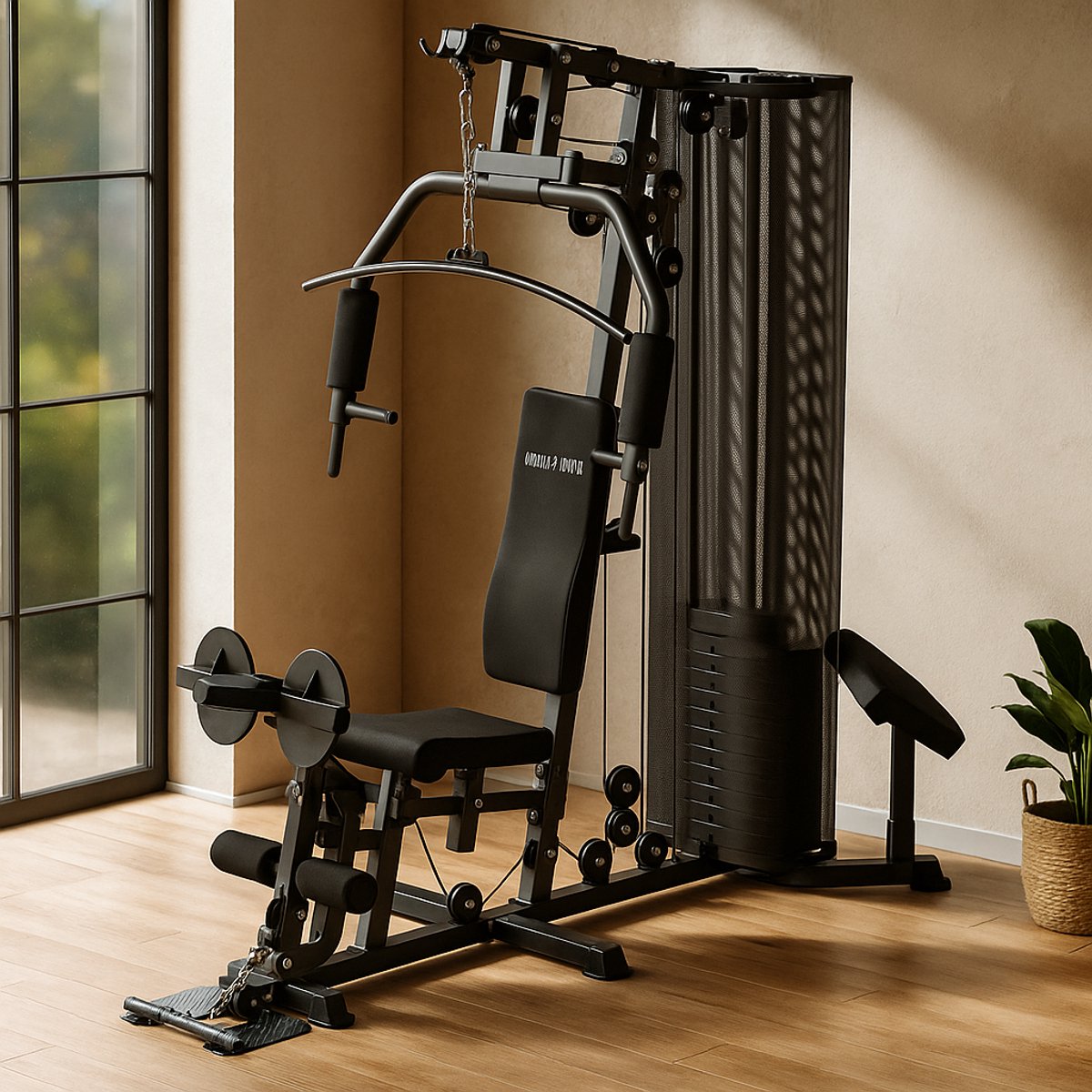 Wat vinden we goed aan de Gorilla Sports Krachtstation 76,5 kg Stapelgewichten