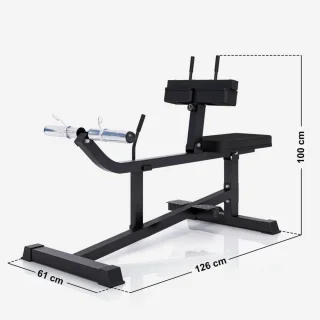 Gorilla Sports Kuitentrainer Kalfmachine Verstelbaar Zwart