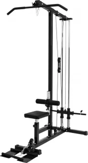 Gorilla Sports Lat Pulley Machine Verstelbaar Krachtstation Zwart