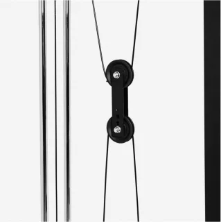 Gorilla Sports Lat Pulley Machine Verstelbaar Krachtstation Zwart