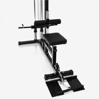 Gorilla Sports Lat Pulley Machine Verstelbaar Krachtstation Zwart