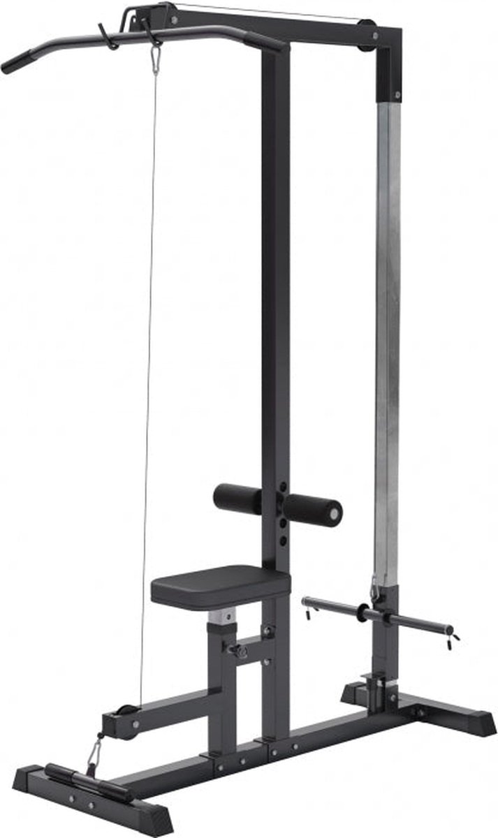 De Gorilla Sports Lat Pulley Station Zwart in één oogopslag