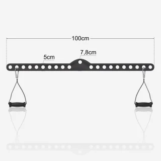 Gorilla Sports Lattrekstang 100 cm verstelbaar