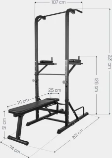 Gorilla Sports Multistation Krachtstation Met Halterbank