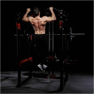 Gorilla Sports Power Cage Rack Smith Machine