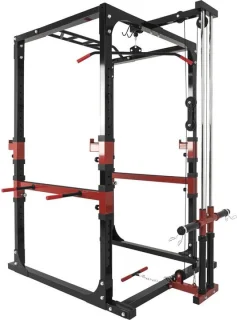 Gorilla Sports Power Cage Rack Smith Machine