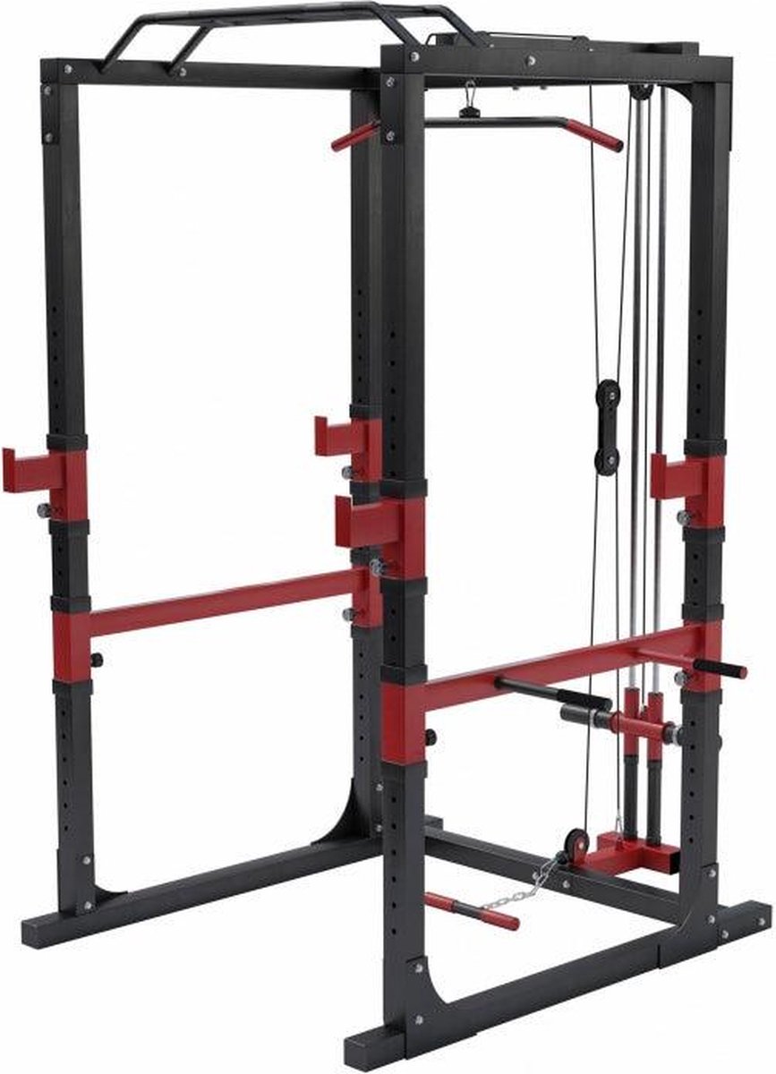 De Gorilla Sports Power Cage Rack Smith Machine in één oogopslag