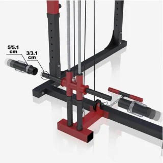 Gorilla Sports Power Cage Rack Smith Machine