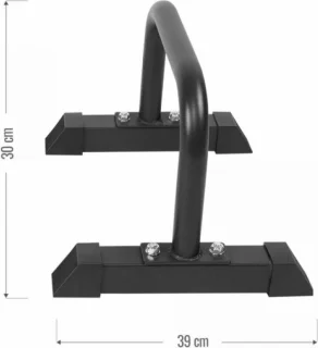 Gorilla Sports Push Up Bars Parallettes Zwart 2 stuks