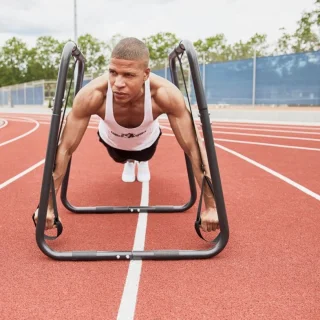 Gorilla Sports Push-up Standbar Parallettes Dip Bar
