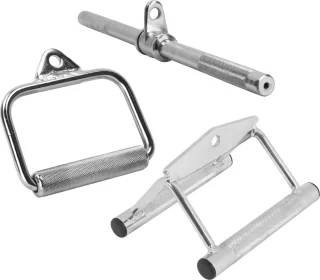 Gorilla Sports Roeigreep Set Chroom 3-delig