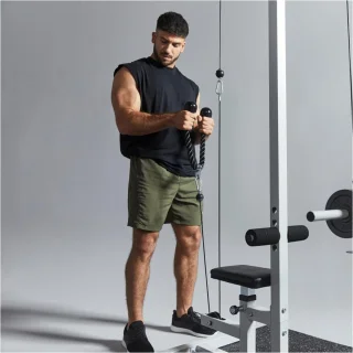 Gorilla Sports Roeigrepen Set Triceps Touw en Pararelle Roeigreep
