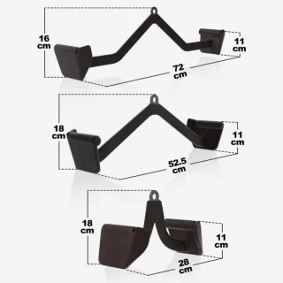 Gorilla Sports roeigrepen set van 3