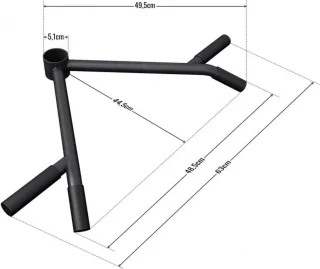 Gorilla Sports T-Bar Row Grip Handgreep Landmine