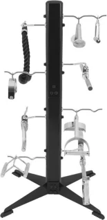 Gorilla Sports Trainingsgreep Rek Standaard 8 Houders Zwart