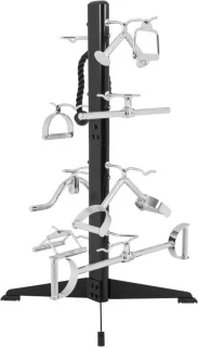 Gorilla Sports Trainingsgreep Rek Standaard 8 Houders Zwart
