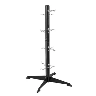 Gorilla Sports Trainingsgreep Rek Standaard 8 Houders Zwart