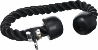 Gorilla Sports Triceps Touw Nylon Chromen Koppeling 68 cm