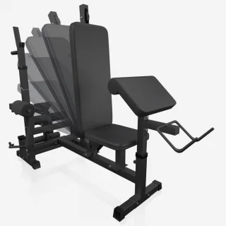 Gorilla Sports Universele Halterbank Zwart