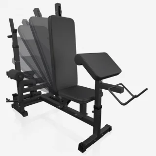 Gorilla Sports Universele Halterbank Zwart