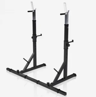 Gorilla Sports verstelbaar squat rack met dipsteunen en safety spotters