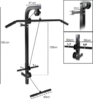 Gym Kabeltreksysteem Wandgemonteerd